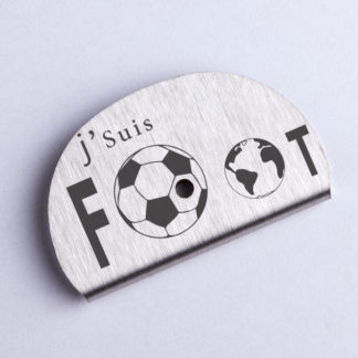Sifflet gravé football